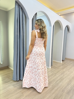 Vestido longo Juliana tricoline - loja online