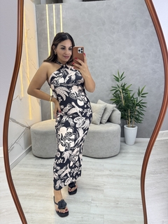 Vestido longo poliamida Maira - loja online