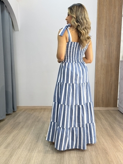 Vestido longo Juliana tricoline