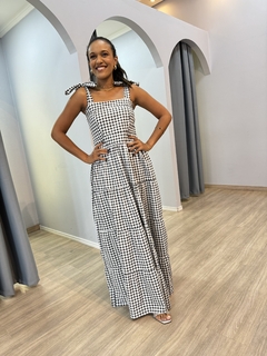 Vestido longo Juliana tricoline - comprar online