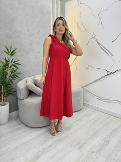 Vestido nula manga laço