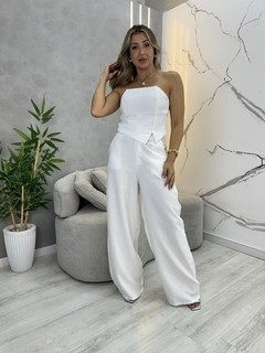 Conjunto calça pantalona + cropped - Look by maisa