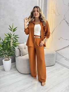 Conjunto Thais camisa + calça pantalona - loja online