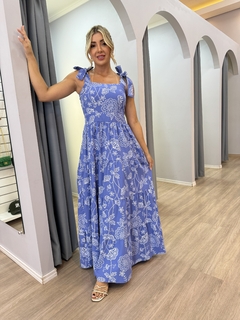 Vestido longo Juliana tricoline - Look by maisa