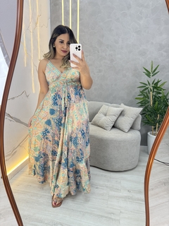 vestido longo indiano - loja online