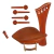 Kit Montagem Violino Boxwood Harp Dresden Swiss Gold 4/4