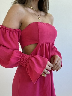 VESTIDO CATARINA ROSA - MANGA LONGA na internet
