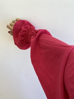 VESTIDO CATARINA ROSA - MANGA LONGA - loja online