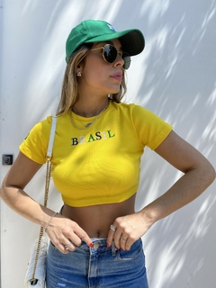 CROPPED BRASIL AMARELO