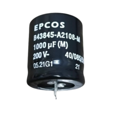 Capacitor eletrolítico radial 1.000uf 200v snap-in