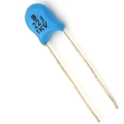 Capacitor disco cerâmico 2,2kpf 1kv - comprar online