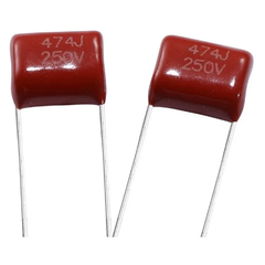 Capacitor poliéster 470nf 250v (474 / 0,47uf) na internet
