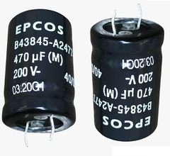 Capacitor eletrolítico radial 470uf 200v snap-in - comprar online