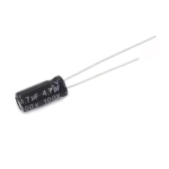Capacitor eletrolítico radial 4,7uf 100v