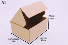 10 Caixas de Papelão 18 x 15 x 9 cm Embalagem Padrão Correios 1