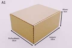 100 Caixas de Papelão 18 x 15 x 9 cm Embalagem Padrão Correios 1 na internet