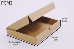 25 Caixas de papelão 16 x 12 x 2,5 cm Embalagem Padrão Correios B0 - comprar online