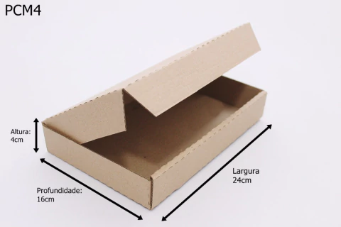25 Caixas de Papelão 24 x 16 x 4 cm Embalagem Padrão Correios * Pac mini / Mini envios - comprar online
