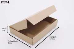50 Caixas de Papelão 24 x 16 x 4 cm Embalagem Padrão Correios * Pac Mini * Mini envios na internet