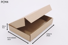 100 Caixas de Papelão 24 x 16 x 4 cm Embalagem Padrão Correios * Pac Mini / Mini Envios - Intertronix