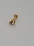 Labret Aço Cirúrgico PVD Gold 24K Detalhe estilo Patinha - comprar online