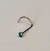Nostril Aço Cirúrgico Azul