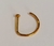 D-Ring Aço Cirúrgico Pvd Gold 24K