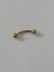 Micro curvo Aço Cirúrgico PVD Gold