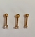 Micro Reto Ponto de Luz Titânio Gold Com Zirconias Cravadas - comprar online