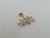 Cluster Aço Cirúrgico PVD Gold 24K 6 Folhas de Zircônia na internet