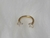 Ferradura Aço PVD Gold 24K com Zircônias