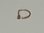 D-Ring Titânio Gold 24K com Zircônia