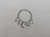 Argola Folheada 5 Zircônias 8mm - comprar online