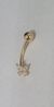 Banana Bell Folheado Dourado Borboletinha