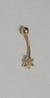 Banana Bell Folheado Dourado Flower Dourada