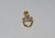 Labret Titânio Gold 24K Zircônias e Correntinha