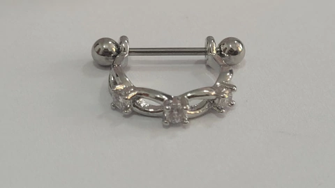 Conch Folheado 3 Losangos de Zircônia