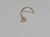 Nostril Aço PVD Gold Zircônia Cravada
