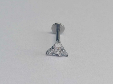 Labret Titânio Trinity Zircônias