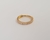 Segmento Titânio PVD Gold 24K 2 fileiras de zircônias
