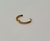 Argola Aço Cirúrgico PVD Gold 24K Zircônias em um das laterais - comprar online