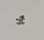Micro Reto Folheado Flor Feita de Zircônias