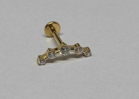 Cluster Titânio Gold 24K Cinque