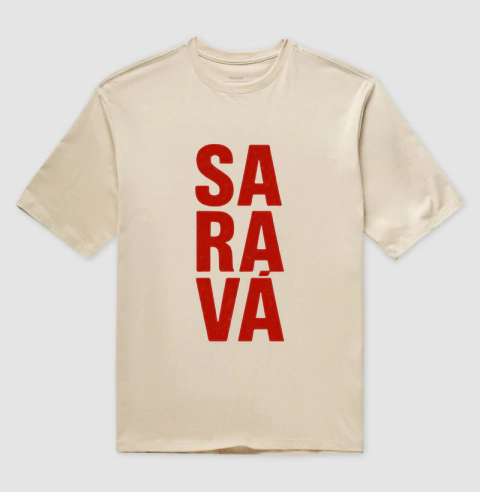 Camiseta Oversized - Saravá na internet
