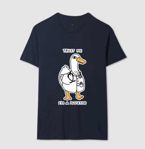 Camiseta Tradicional Ducktor - Lacraste – Moda criativa com propósito: camisetas, moletons e mais