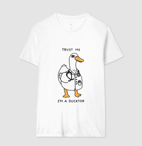 Camiseta Tradicional Ducktor na internet
