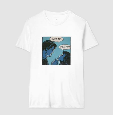 Camiseta Tradicional Jpg or Pdf? na internet