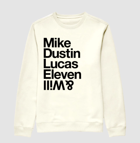Moletom Suéter Slim Mike, Dustin, Lucas, Eleven - comprar online