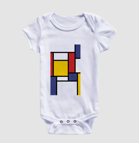 Body Infantil Mondrian na internet