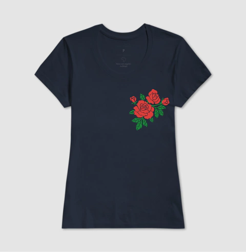 Camiseta Tradicional Flores - Lacraste – Moda criativa com propósito: camisetas, moletons e mais